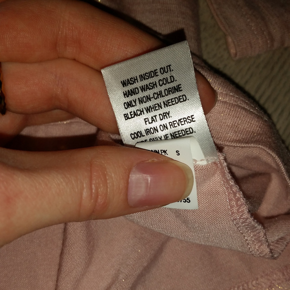 Apt. 9 Crewneck Tee in Pink and Gold – Size S - Picture 5 of 6